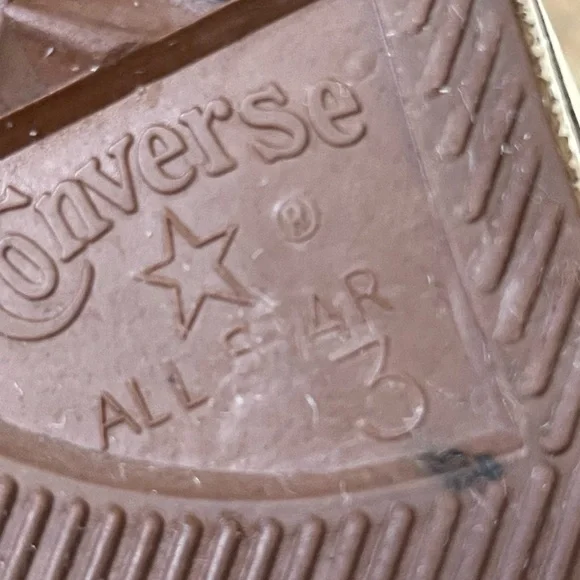 Converse Orange and White Sneakers - Picture 4 of 4